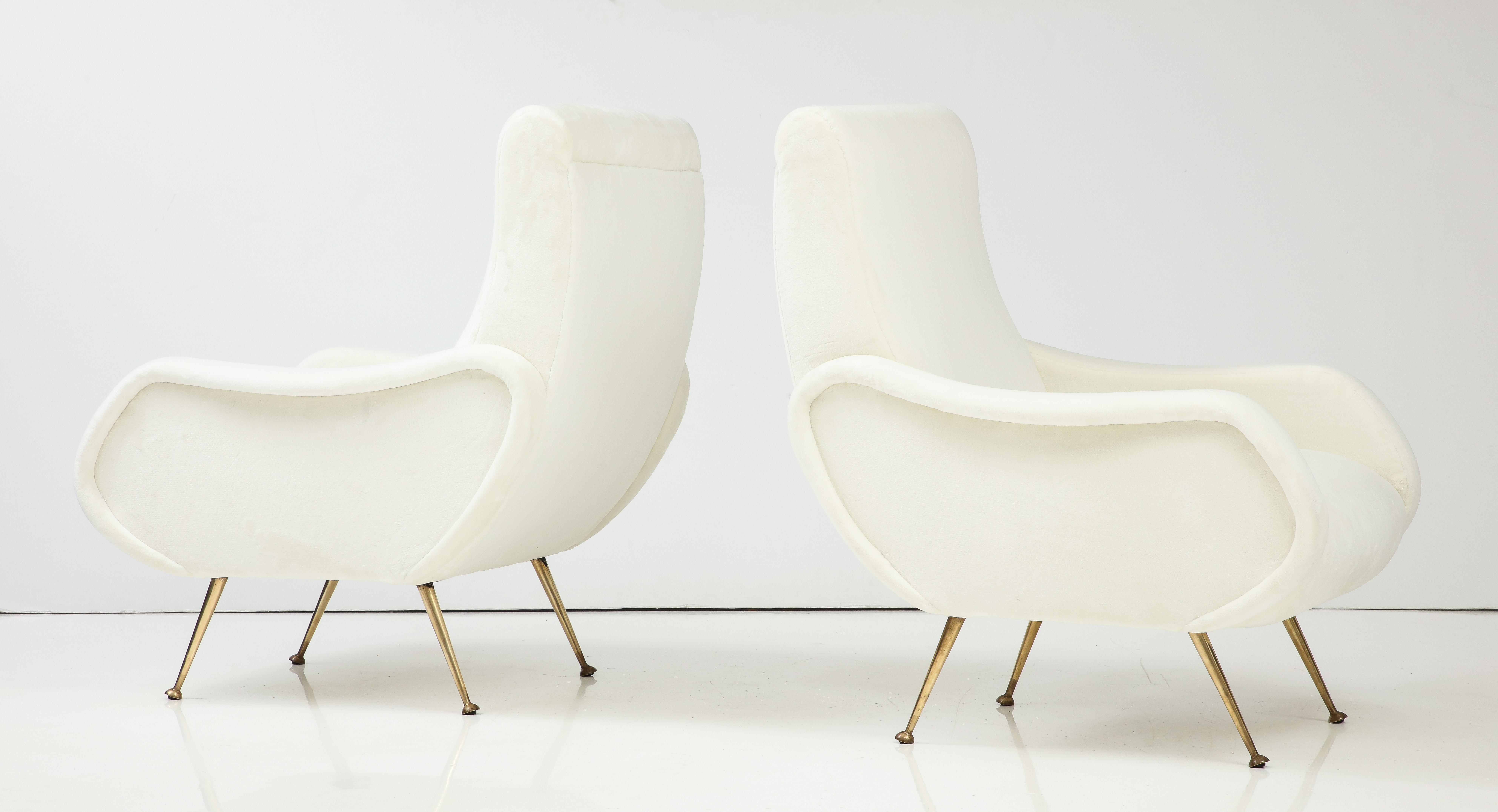 Marco Zanuso  'Lady' Style Pair of Lounge Chairs, Italy, circa 1955 For Sale 4