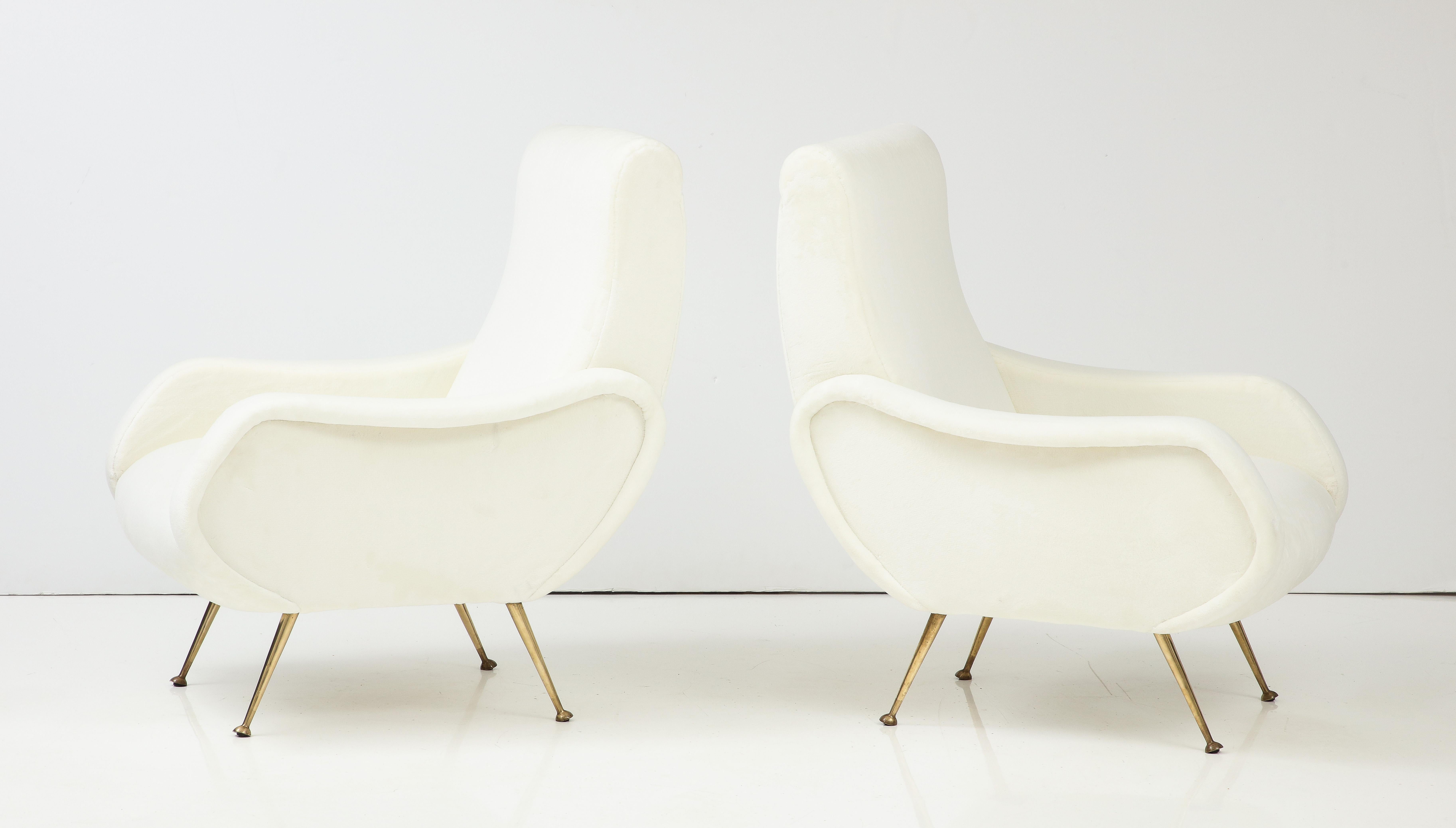 Marco Zanuso  'Lady' Style Pair of Lounge Chairs, Italy, circa 1955 For Sale 5