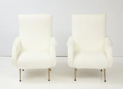 Marco Zanuso  'Lady' Style Pair of Lounge Chairs, Italy, circa 1955