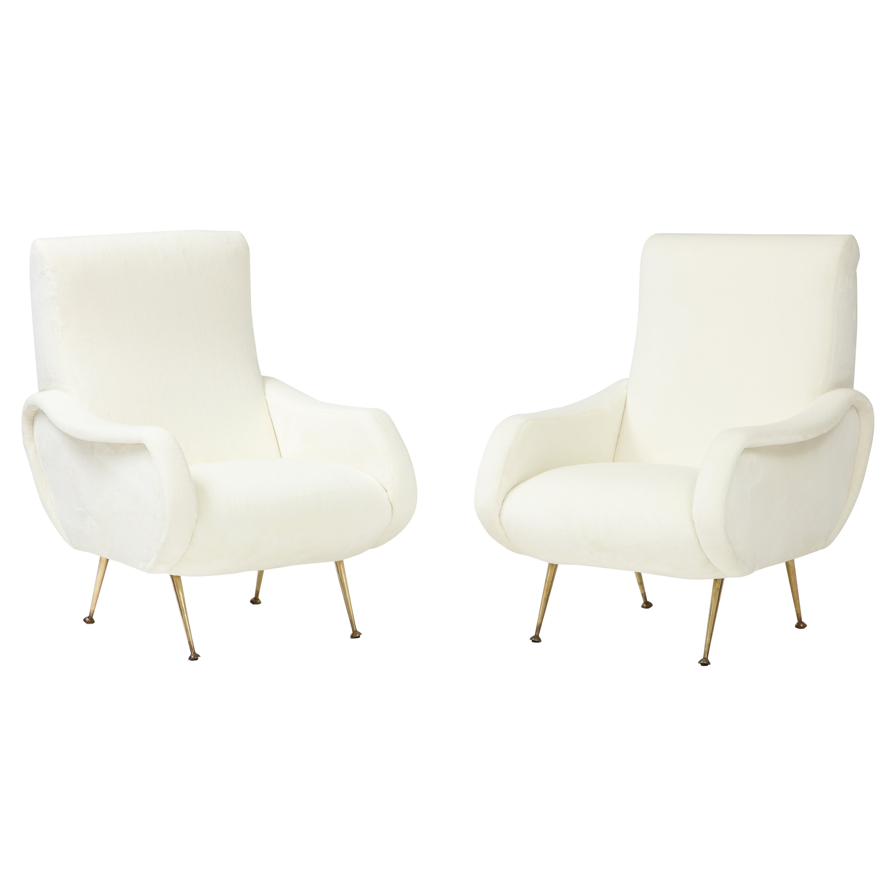 Marco Zanuso  Paire de chaises longues de style "Lady", Italie, vers 1955