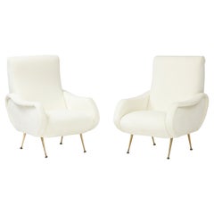 Marco Zanuso  Paire de chaises longues de style "Lady", Italie, vers 1955