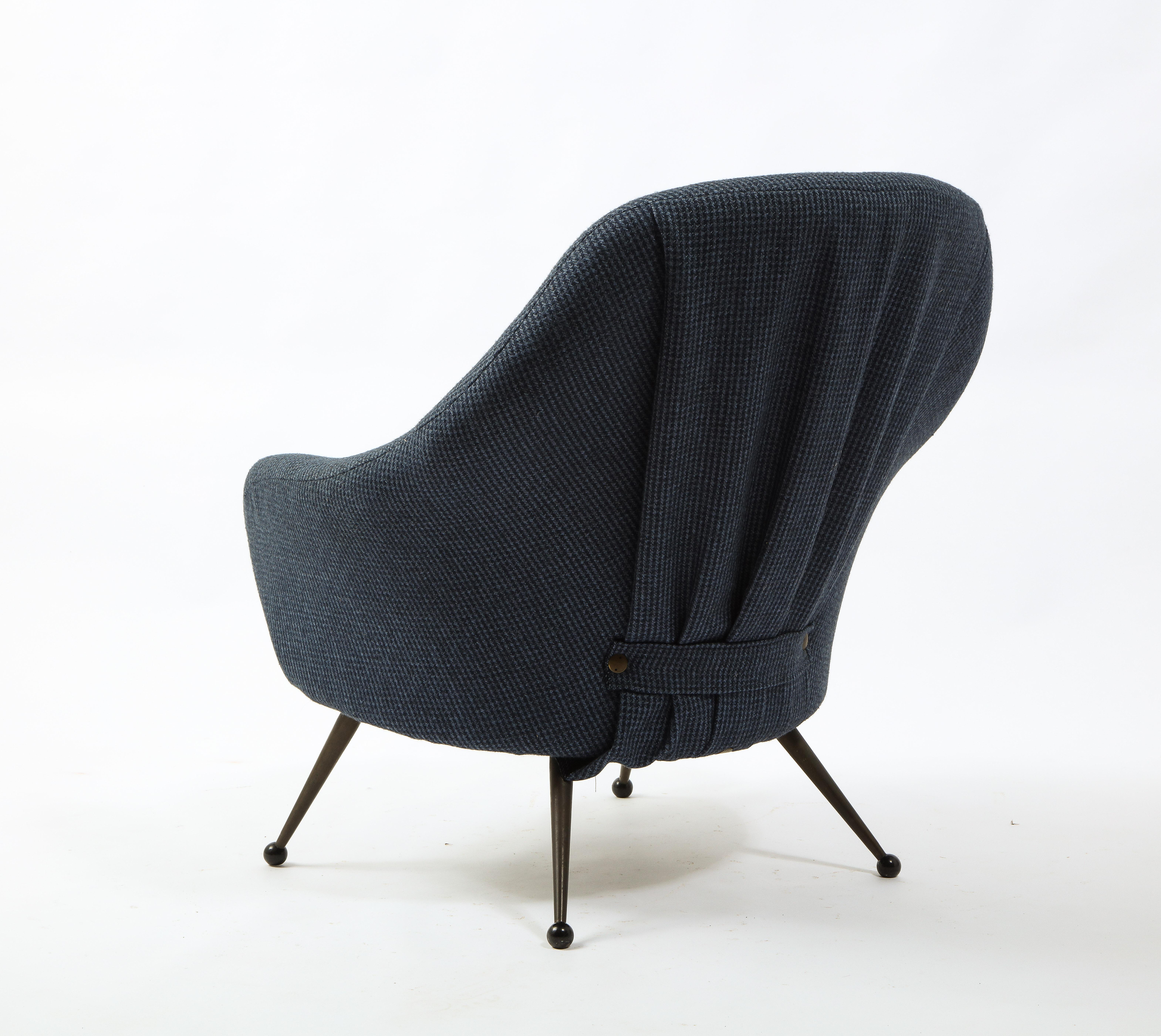 Mid-Century Modern Marco Zanuso Single Martingala Armchair, Italy 1950's For Sale