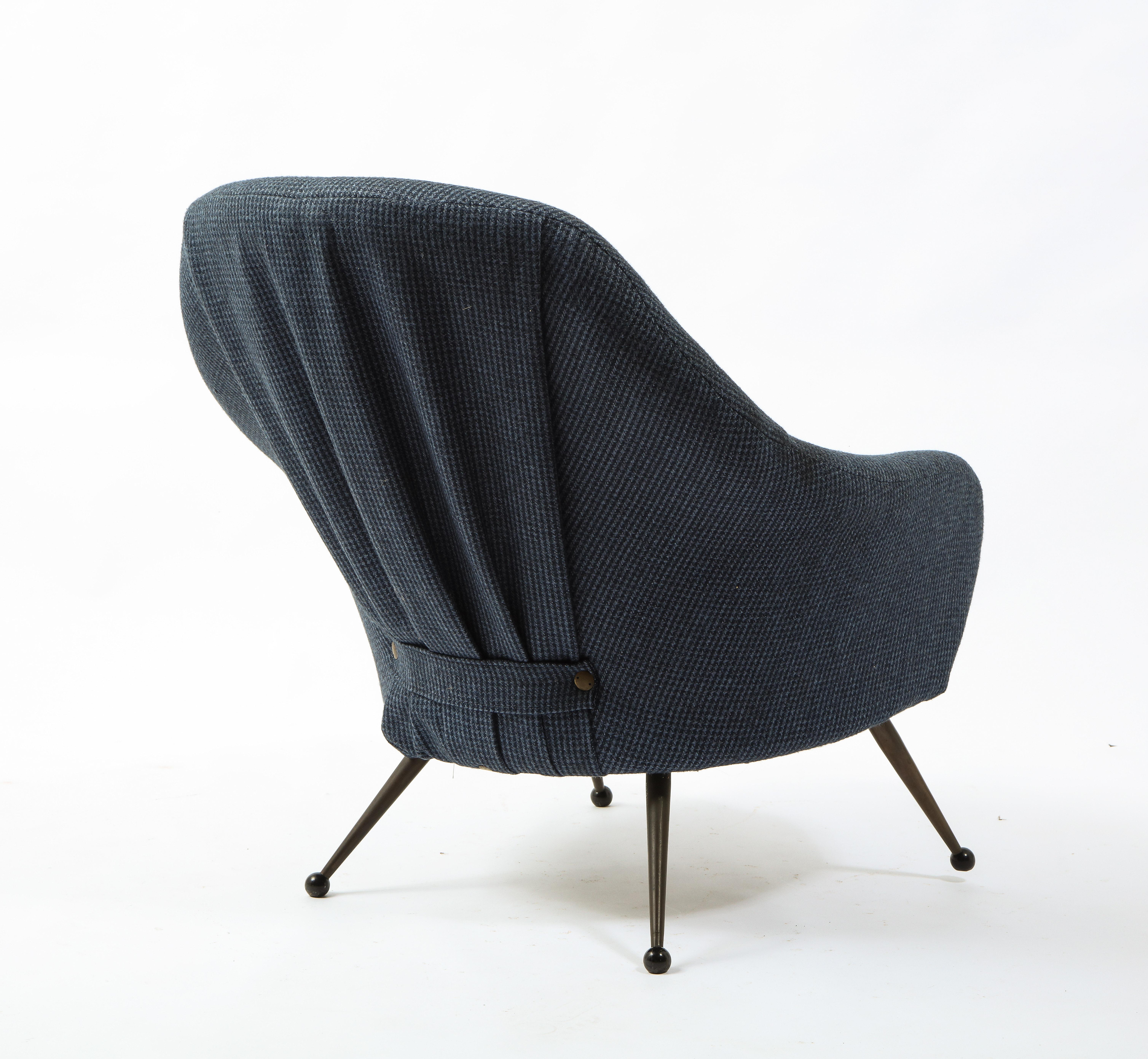 Marco Zanuso Single Martingala Armchair, Italy 1950's In Good Condition For Sale In New York, NY