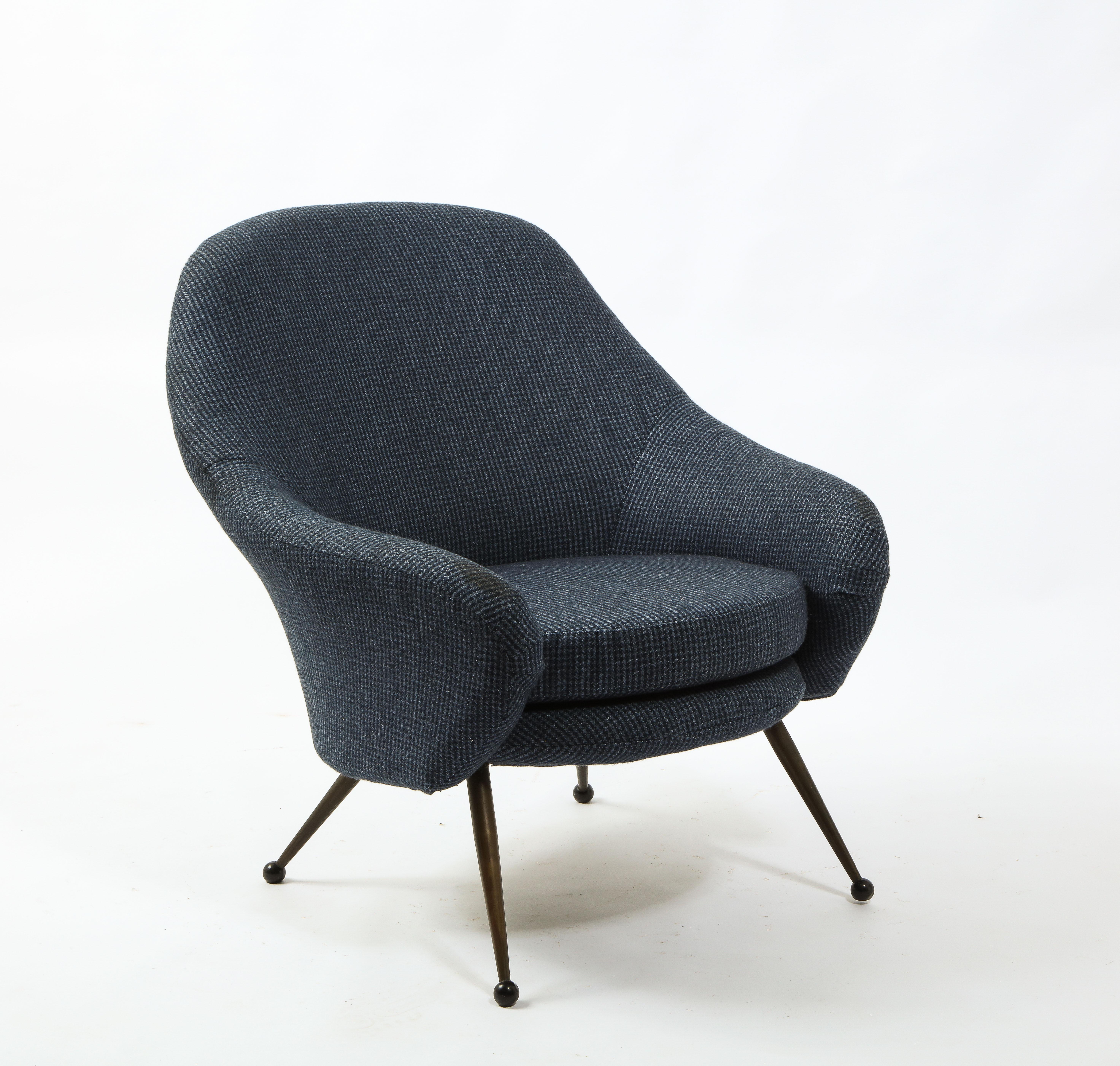 20th Century Marco Zanuso Single Martingala Armchair, Italy 1950's For Sale