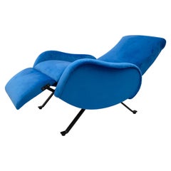 Fauteuil inclinable italien Marco Zanuso de style mi-siècle moderne, années 1950