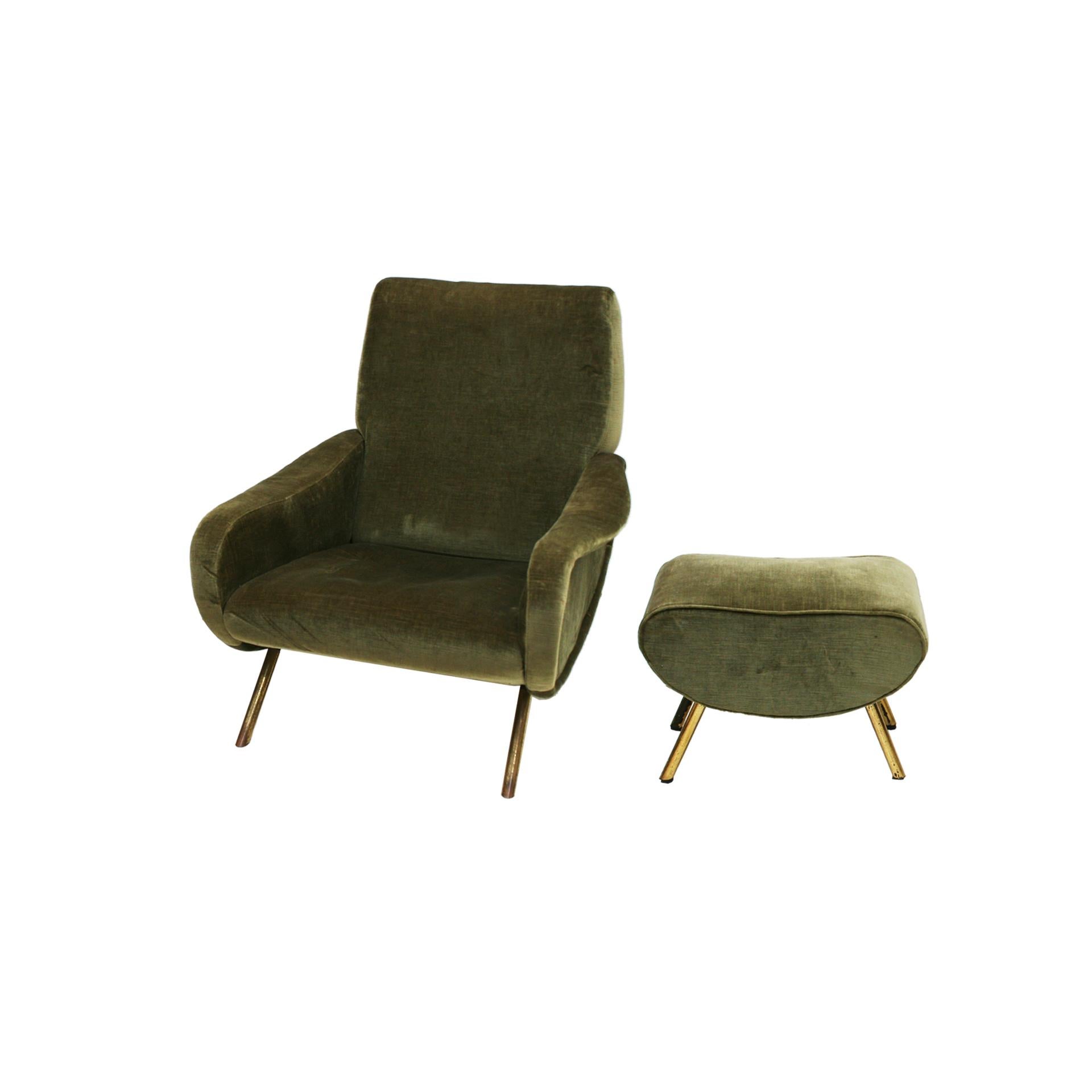 20th Century Marco Zanuso Mid-Century Modern Lady Italian Armchairs Edited by Arflex For Sale