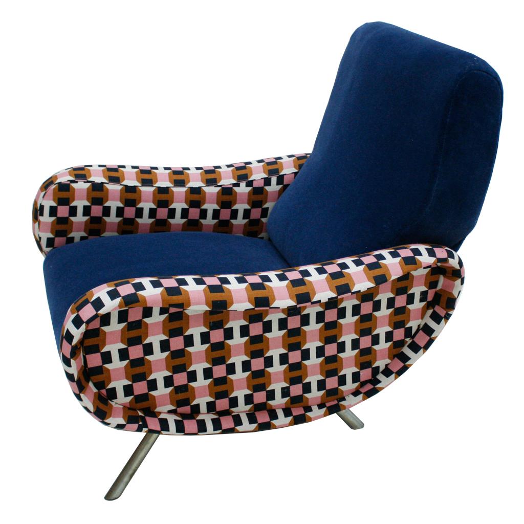 Marco Zanuso Mid-Century Modern Lady Italian Armchairs In Good Condition In Madrid, ES