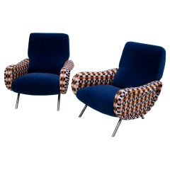 Marco Zanuso Mid-Century Modern Lady Italian Armchairs