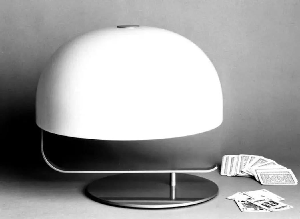 Marco Zanuso Model 275 'Zanuso' Table Lamp in White for Oluce For Sale 1