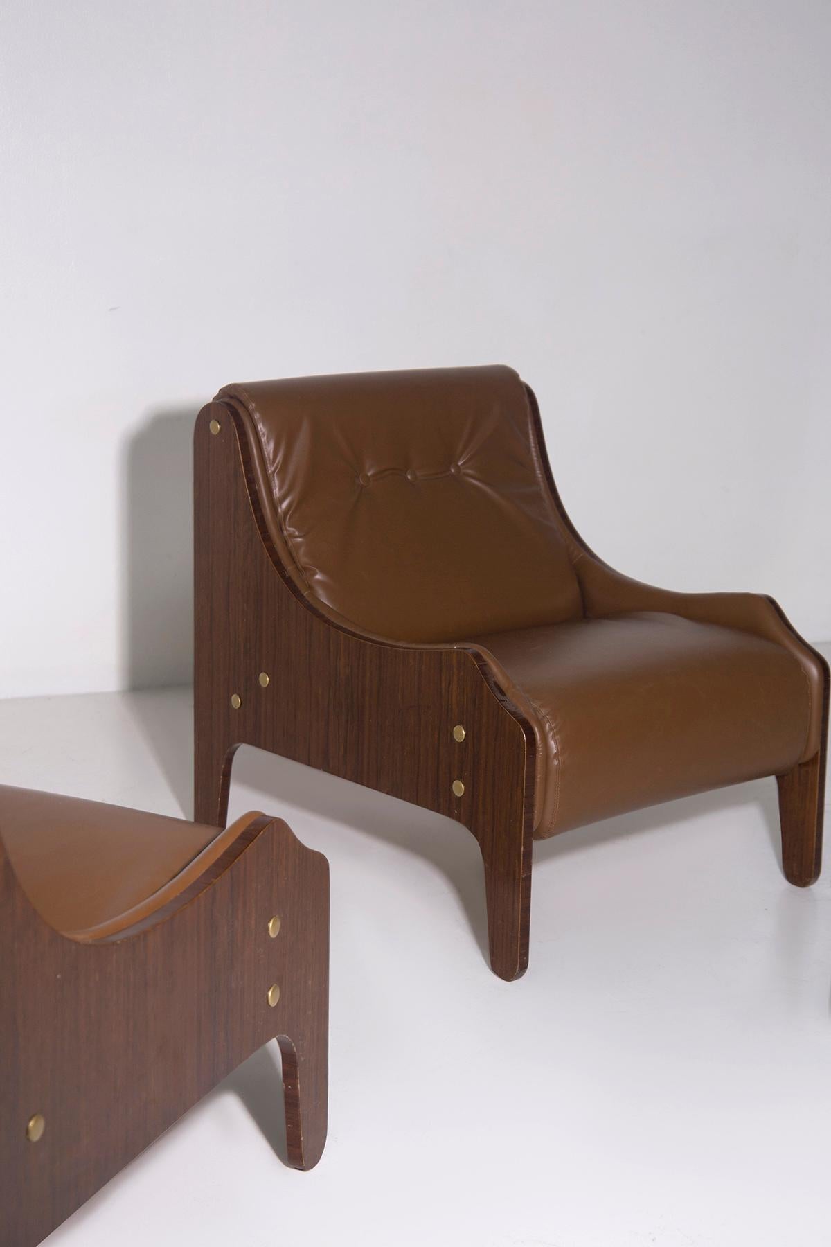 Marco Zanuso Pair of Milord armchairs for Arflex in vendita 3