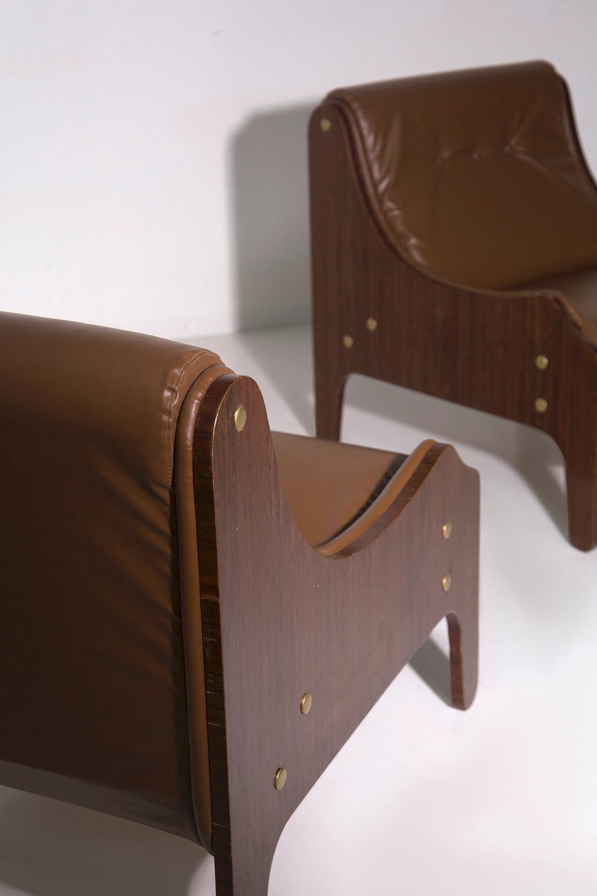 Marco Zanuso Pair of Milord armchairs for Arflex in vendita 4