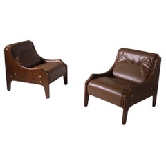 Marco Zanuso Pair of Milord armchairs for Arflex