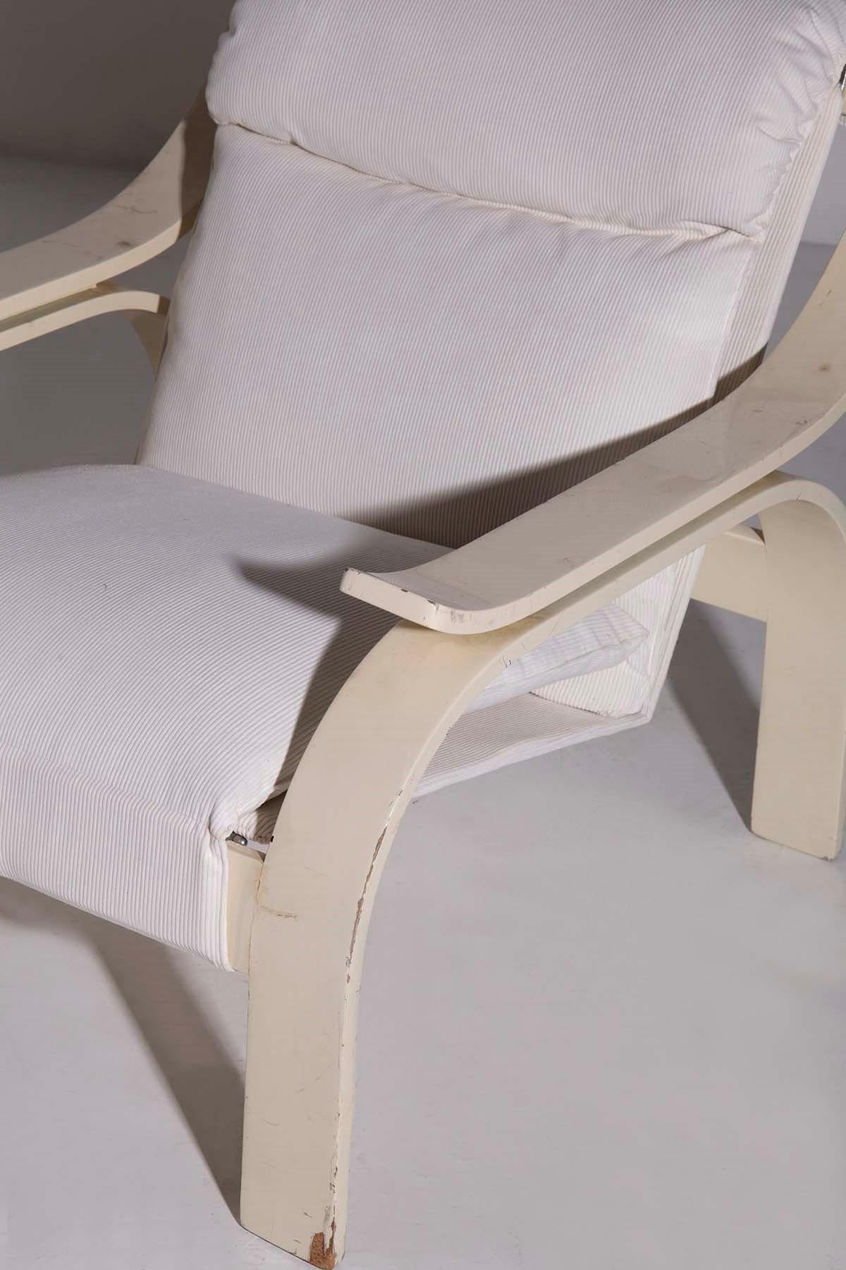 Mid-Century Modern Marco Zanuso pour Arflex, Paire de fauteuils en bois, 1960 env. en vente