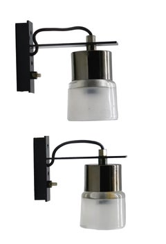 Marco Zanuso para Oluce Pareja de apliques '6118', Italia Años 50