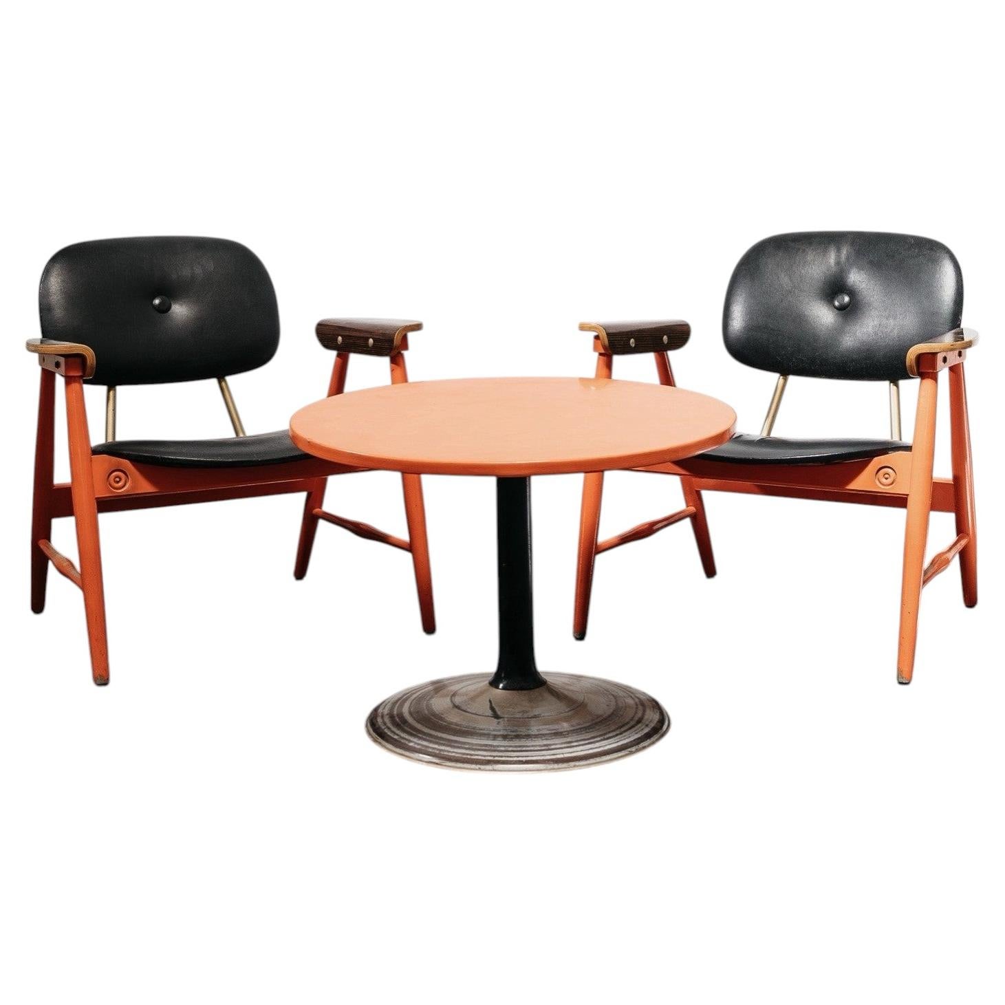 Marco Zanuso Armchair Set by Poltronova, Vintage 1970s Design, Italy in vendita