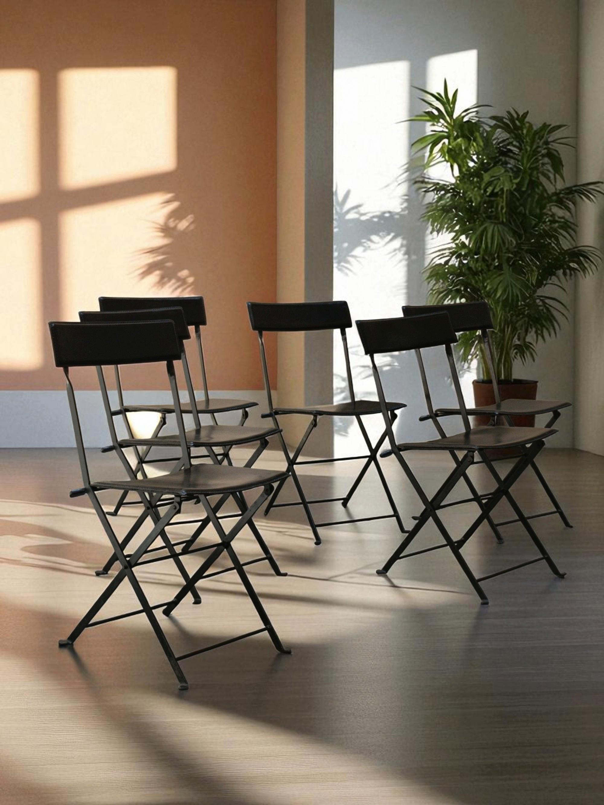 Marco Zanuso pour Zanotta Ensemble de 6 chaises Mod. Celestina, Italie années 1990 en vente 2