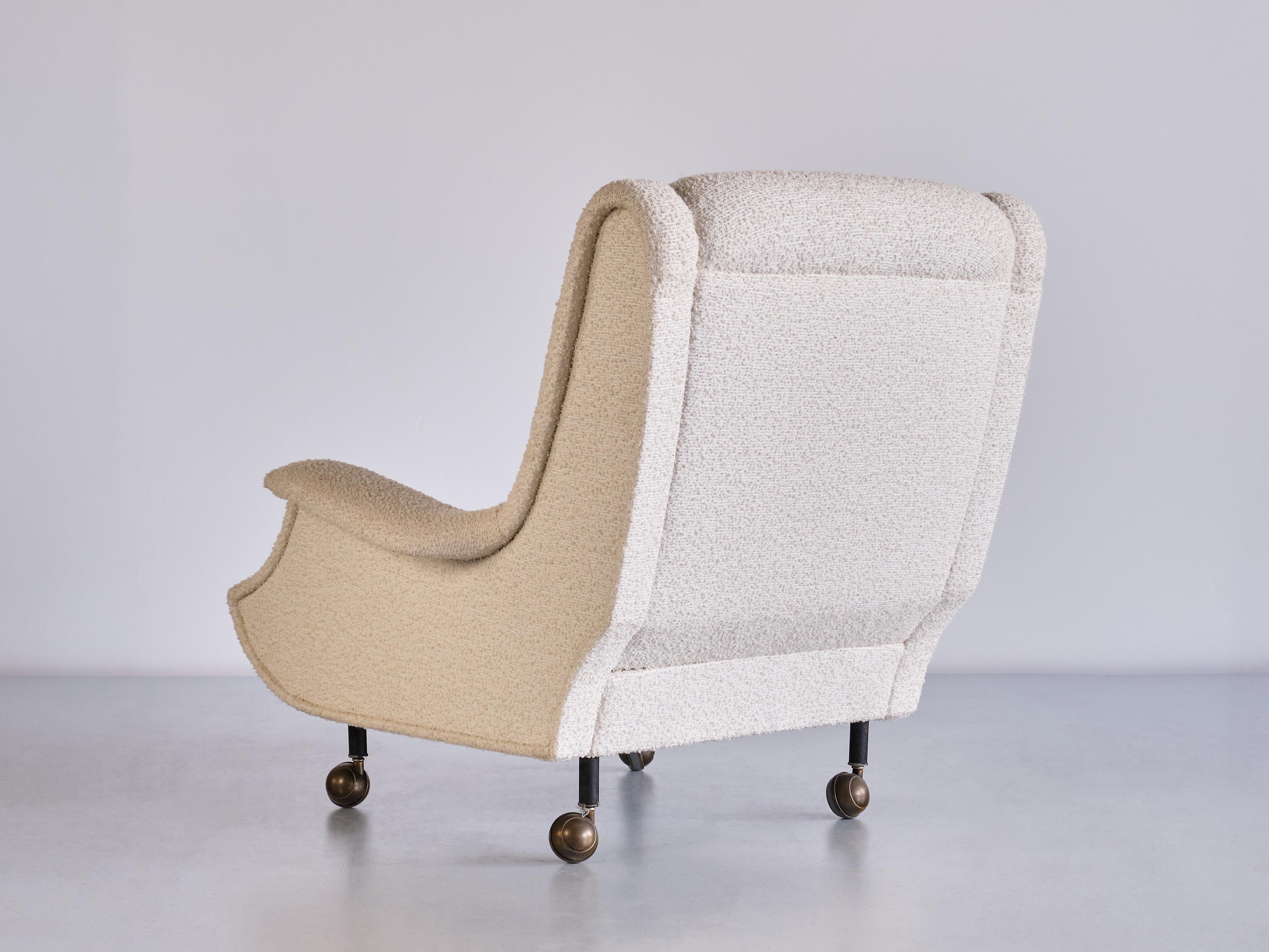 Marco Zanuso 'Regent' Armchair in Bisson Bruneel Bouclé, Arflex, Italy, 1960s 3