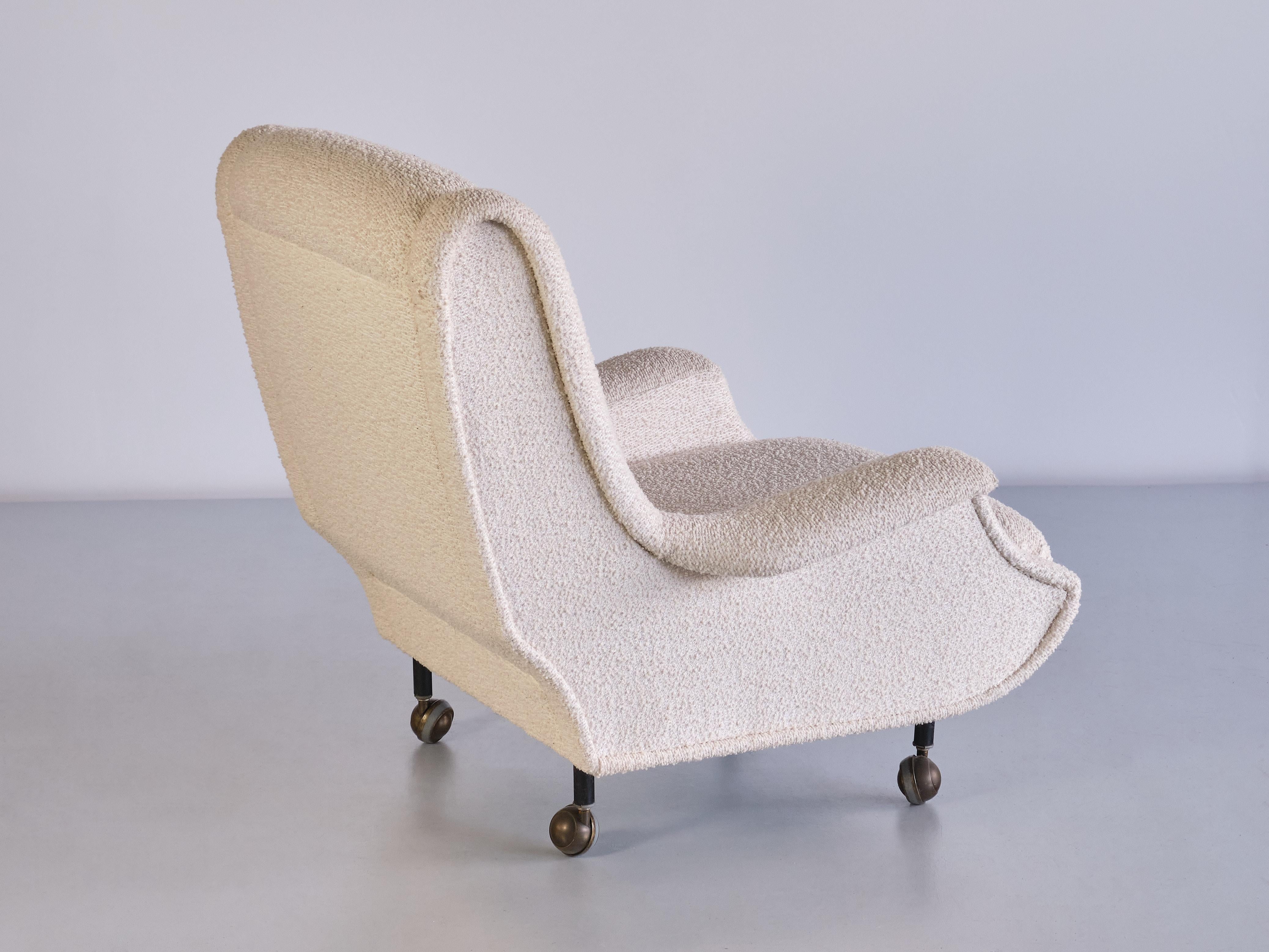 Marco Zanuso 'Regent' Armchair in Bisson Bruneel Bouclé, Arflex, Italy, 1960s 2