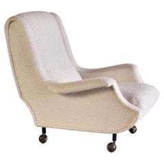 Marco Zanuso 'Regent' Armchair in Bisson Bruneel Bouclé, Arflex, Italy, 1960s