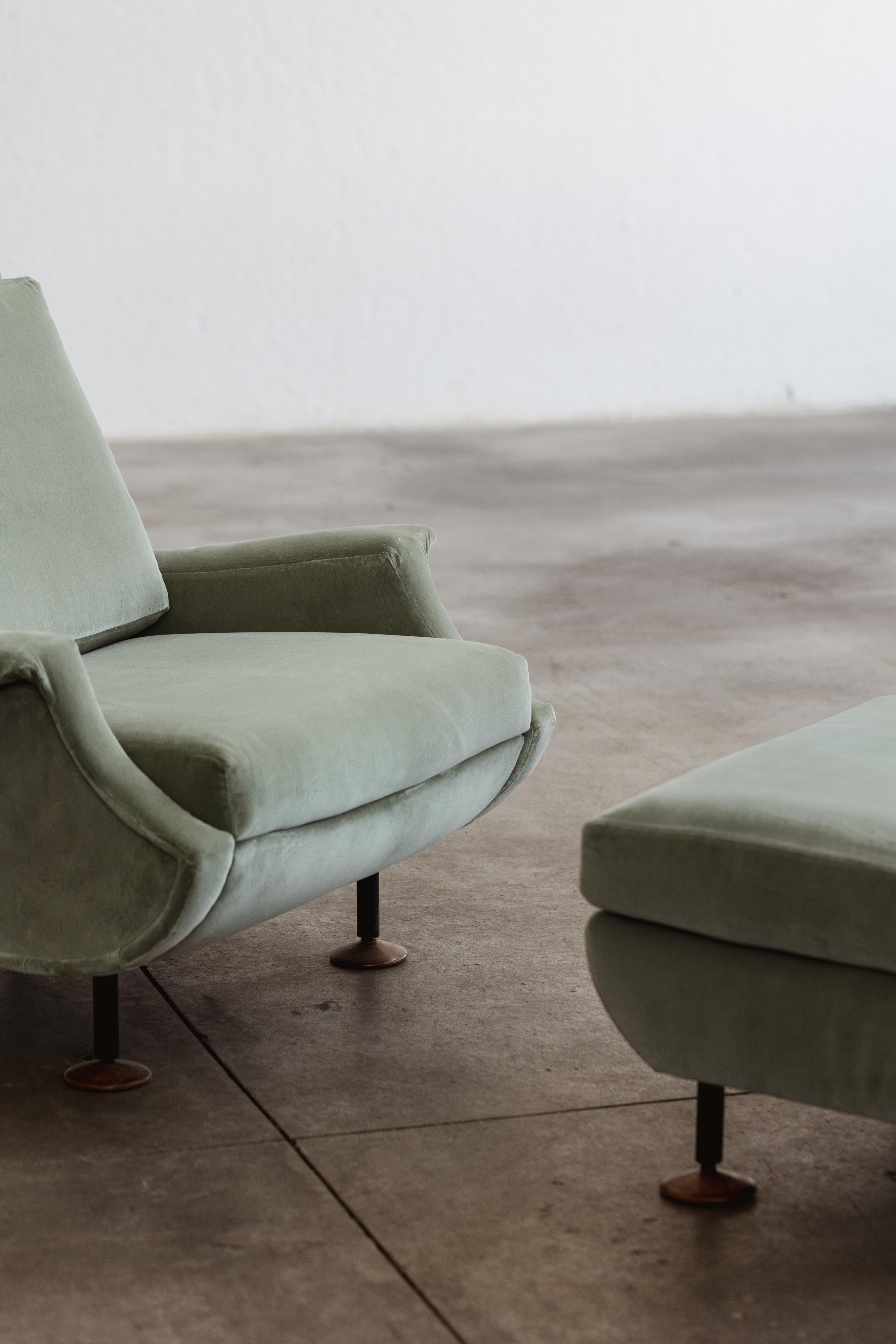 Velours Marco Zanuso Fauteuils 
