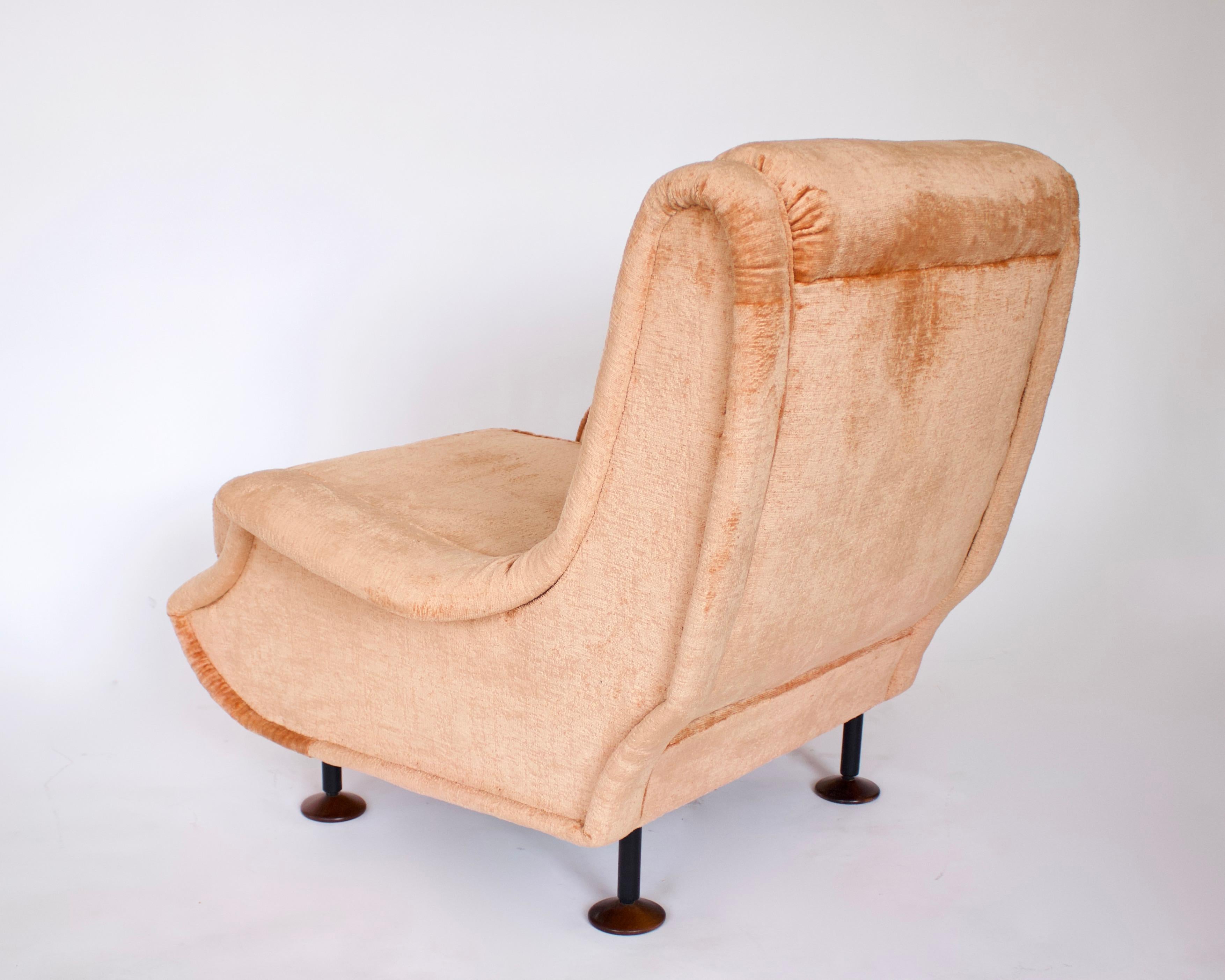 Italian Marco Zanuso Regent Chair for Arflex c1960 Vintage