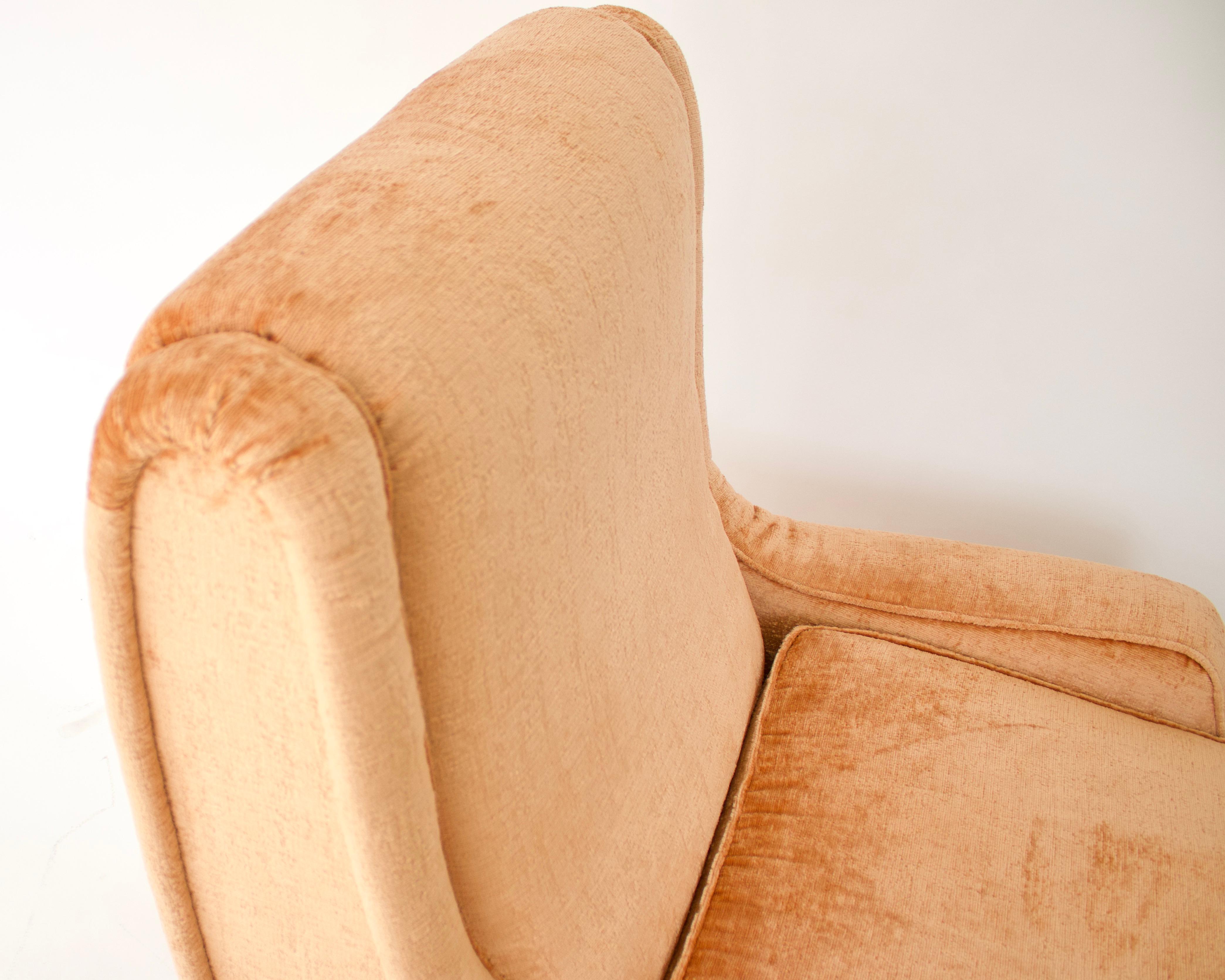 Upholstery Marco Zanuso Regent Chair for Arflex c1960 Vintage