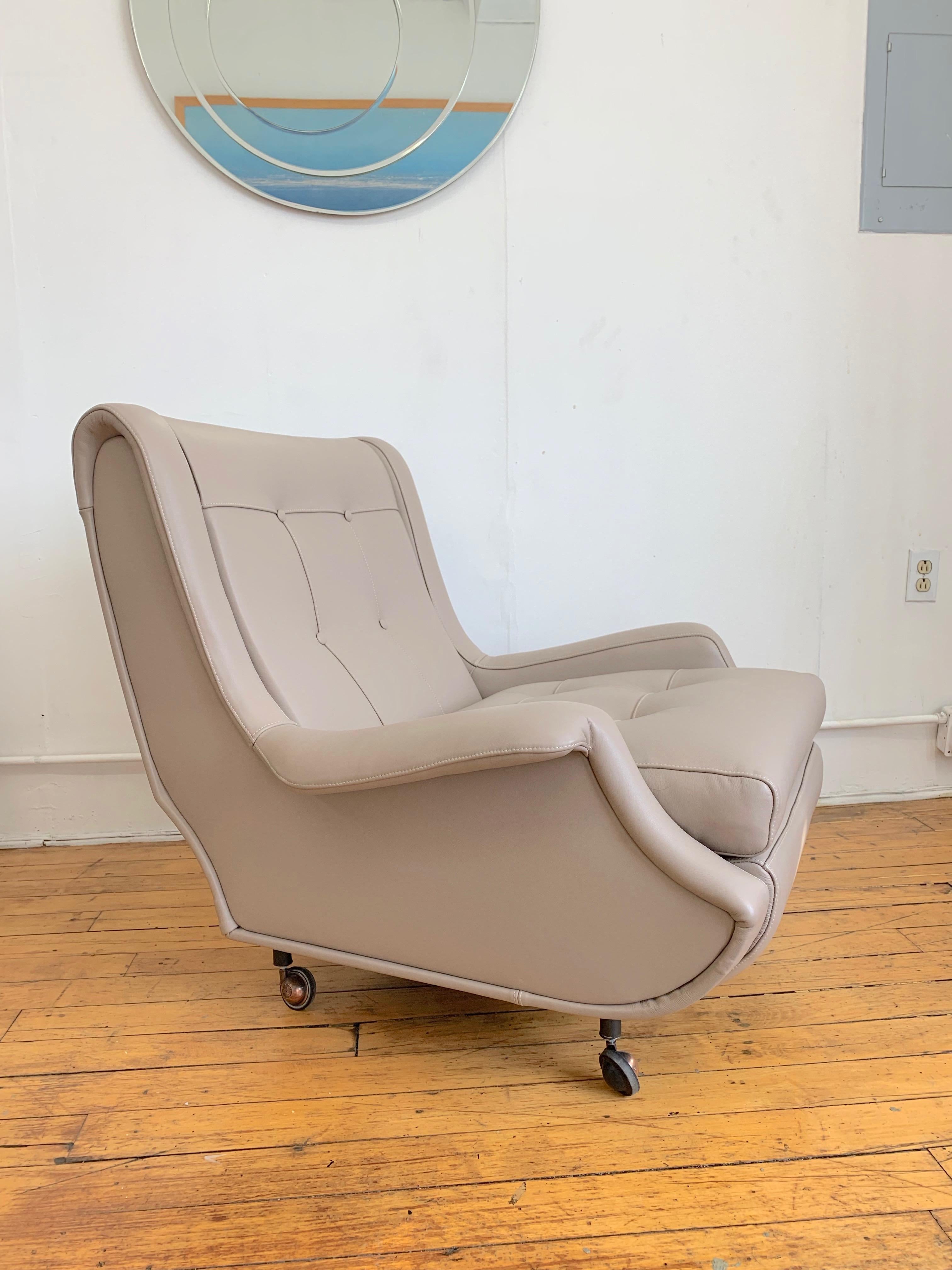 arflex italian leather chair