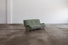 Sofá "Regent" de Marco Zanuso para Arflex, terciopelo verde salvia, 1960