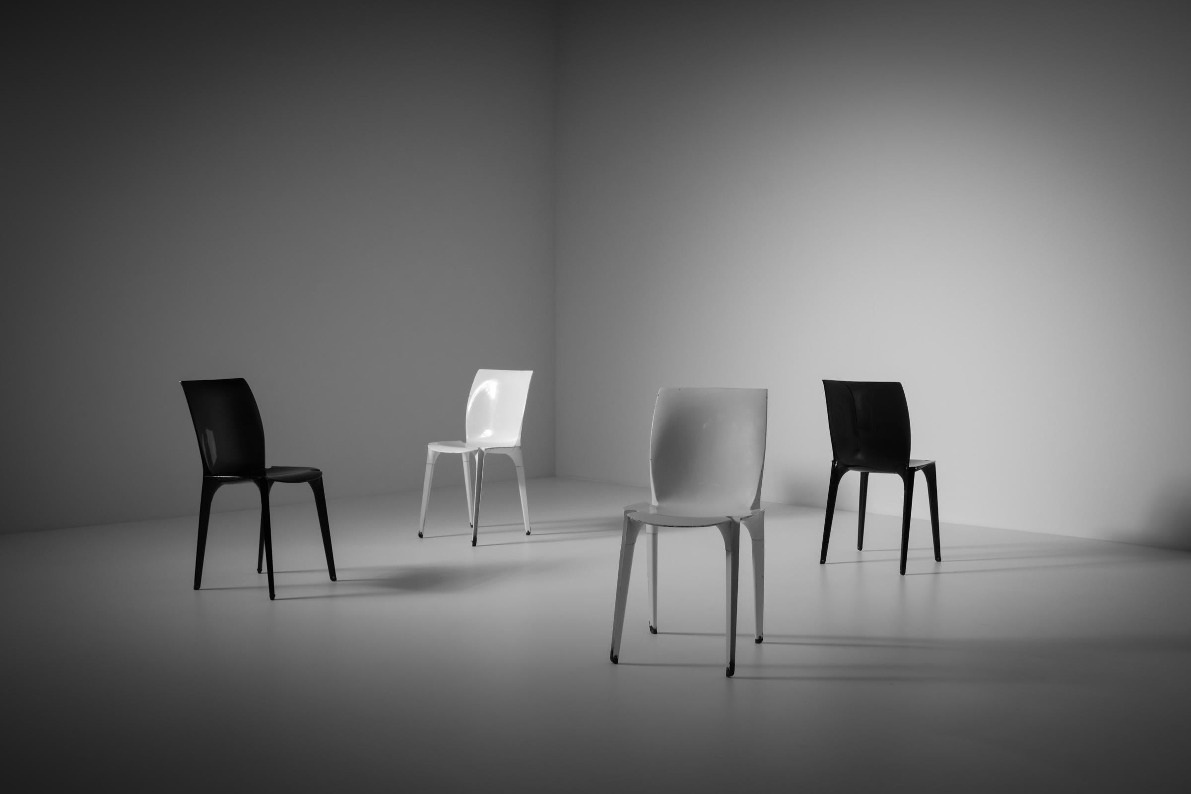 Marco Zanuso & Richard Sapper Metal ‘Lambda’ Chairs, Italy, 1959 For Sale 1