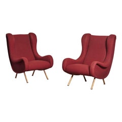 Marco Zanuso Senior Chairs, Arflex, Italy, 1960s