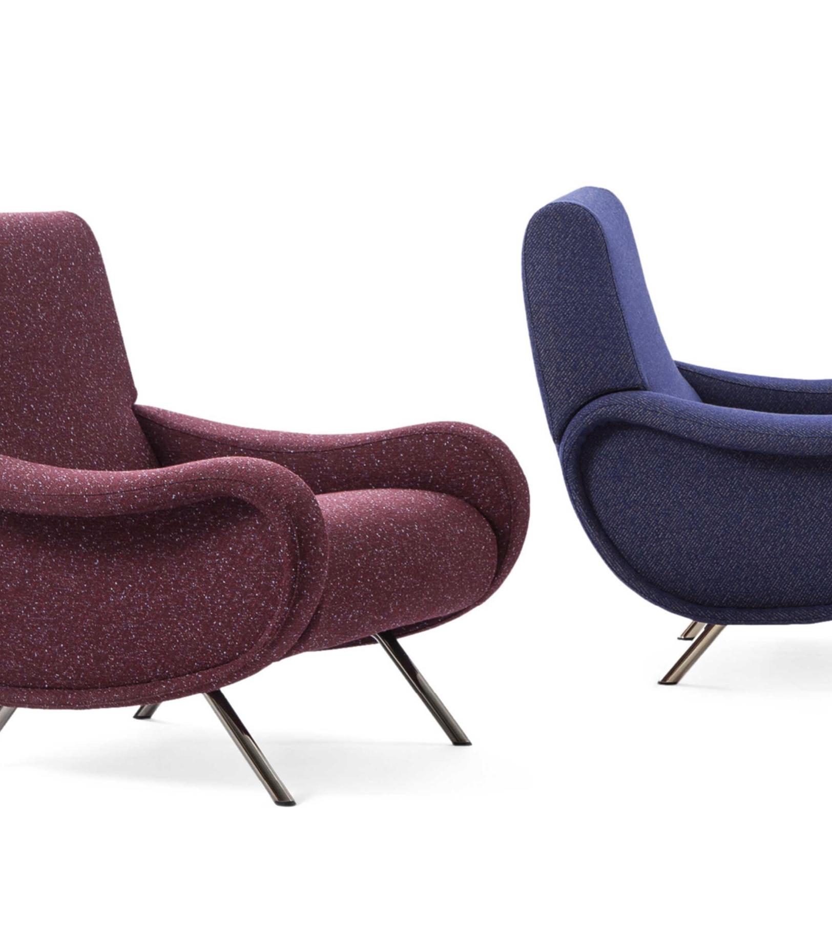 Mid-Century Modern Marco Zanuso Set of Three Lady Armchair For Cassina For Sale