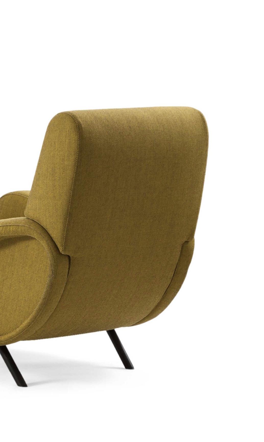 Italian Marco Zanuso Set of Three Lady Armchair For Cassina For Sale