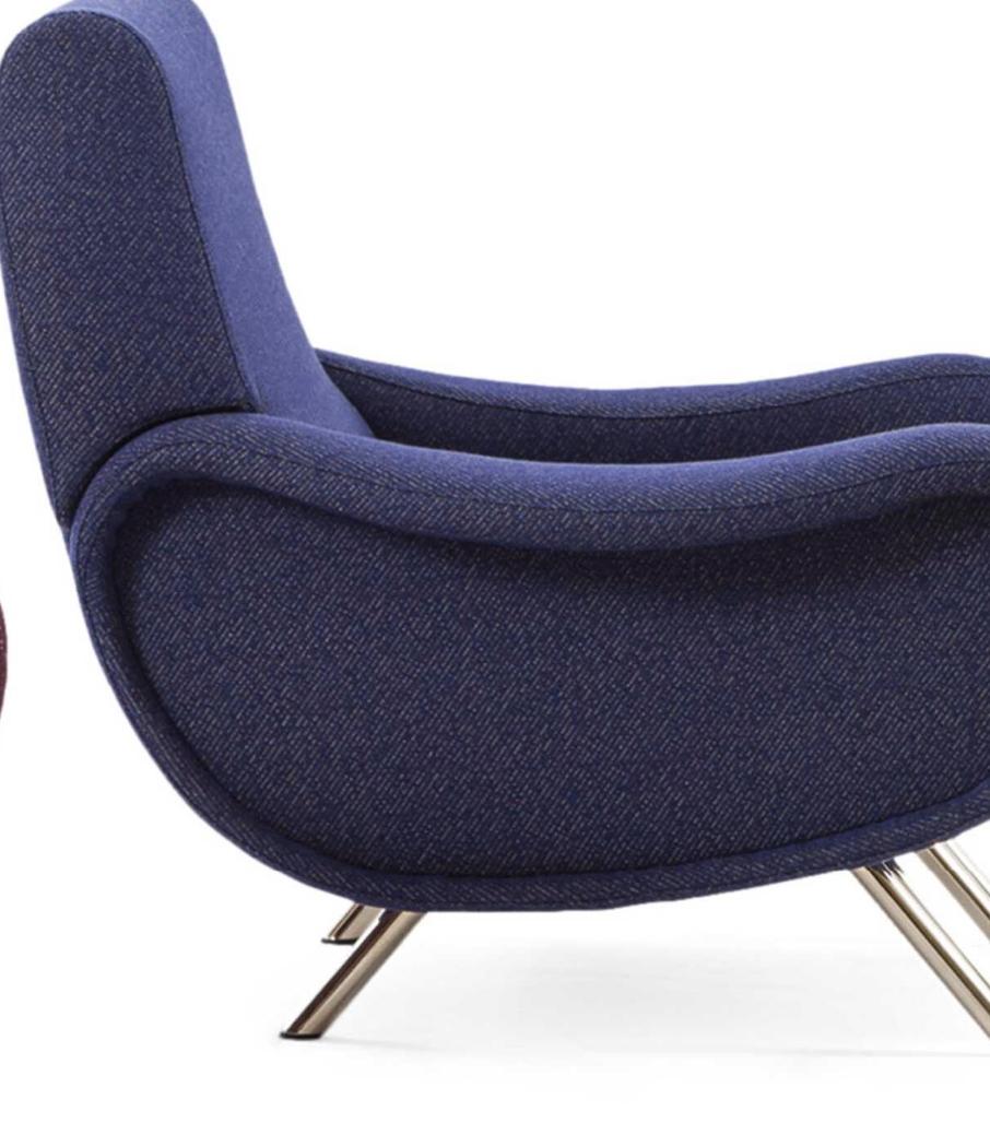 Contemporary Marco Zanuso Set of Three Lady Armchair For Cassina For Sale
