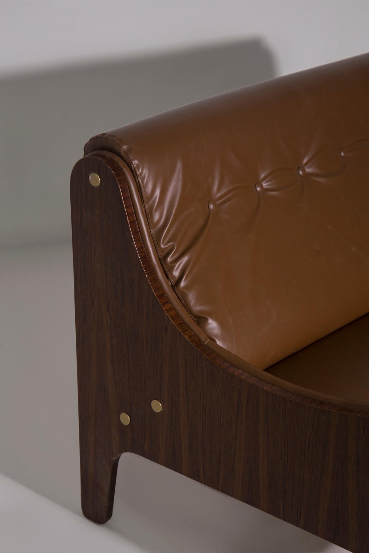 Brass Marco Zanuso Sofa for Arflex Mod. Milord For Sale