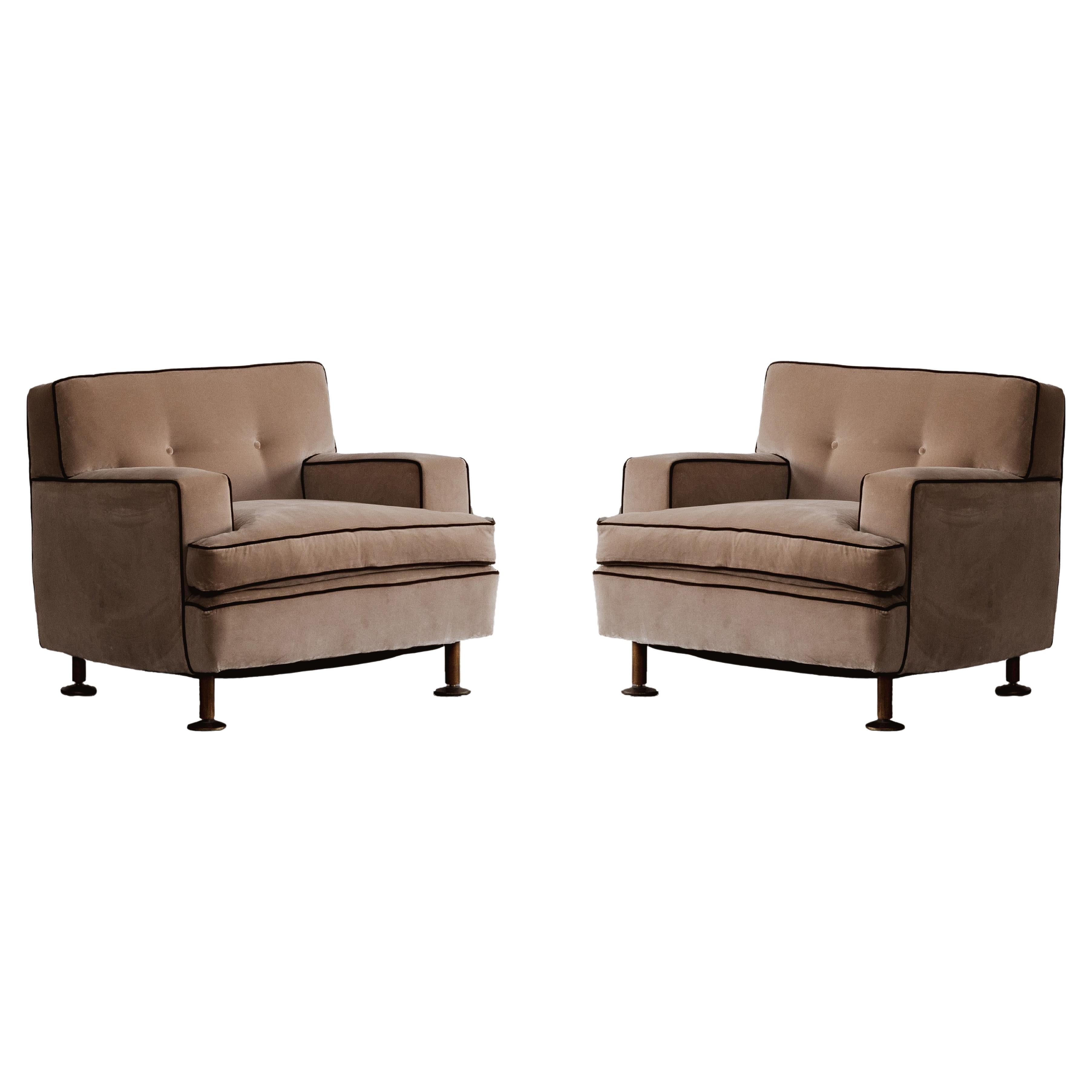 Marco Zanuso "Square" Armchairs for Arflex, 1962, Set of 2