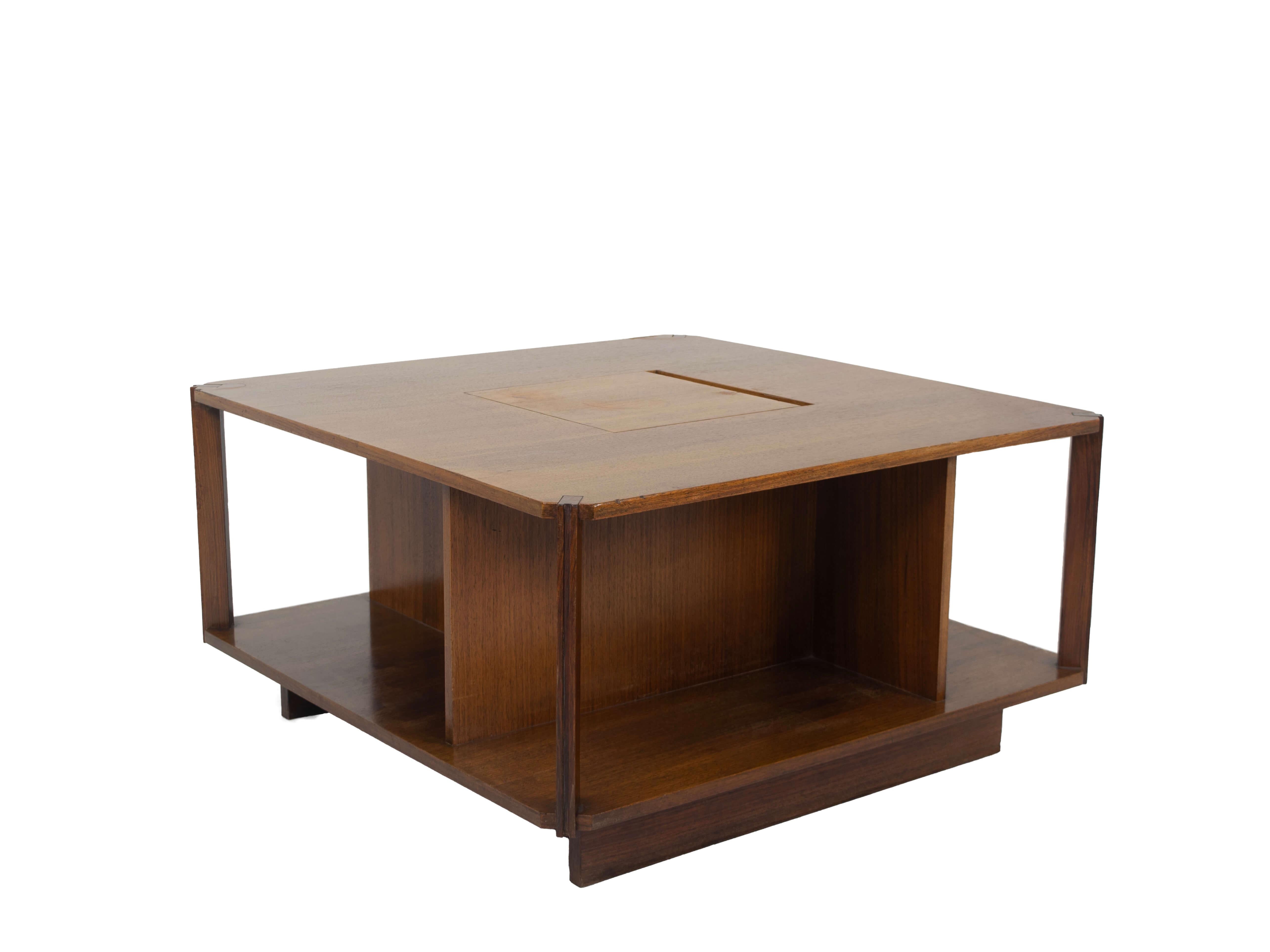 Italian Marco Zanuso Square Bar Table for Arflex, Italy, 1965