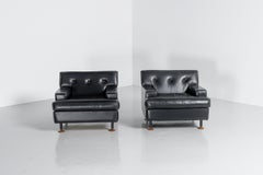 Marco Zanuso Square Chairs Pair Arflex Italy 1962