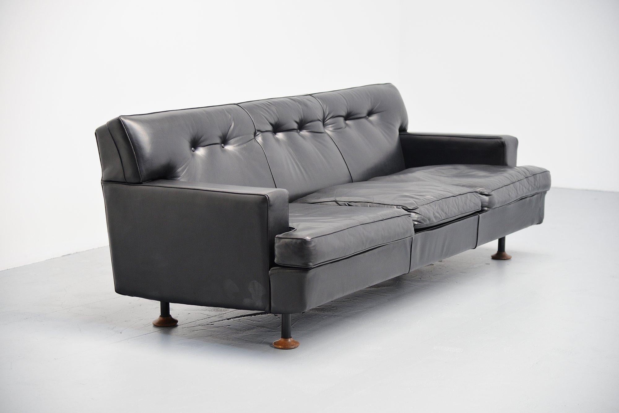 Cold-Painted Marco Zanuso Square Sofa Arflex Italy, 1962