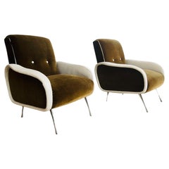 Marco Zanuso Style Italian Modern Lounge Chair