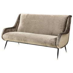 Marco Zanuso Style Italian Sofa
