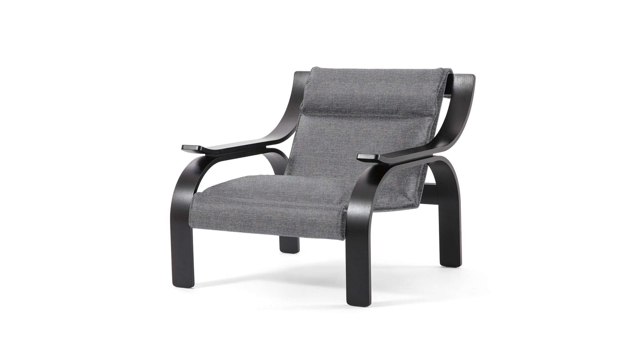 Mid-Century Modern Marco Zanuso Woodline Armchair for Cassina, Italy, new For Sale