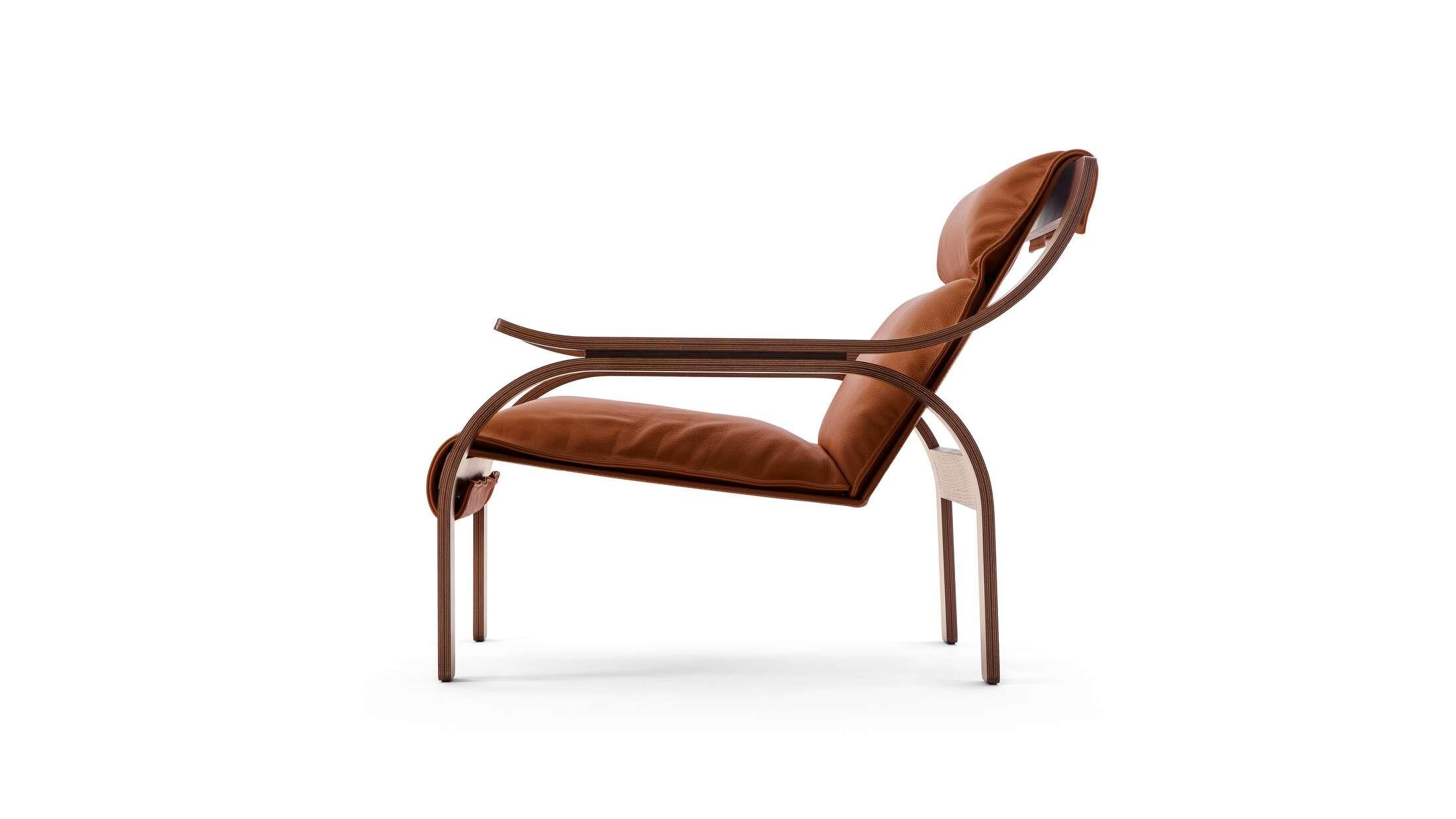 Italian Marco Zanuso Woodline Armchair for Cassina, Italy, new For Sale