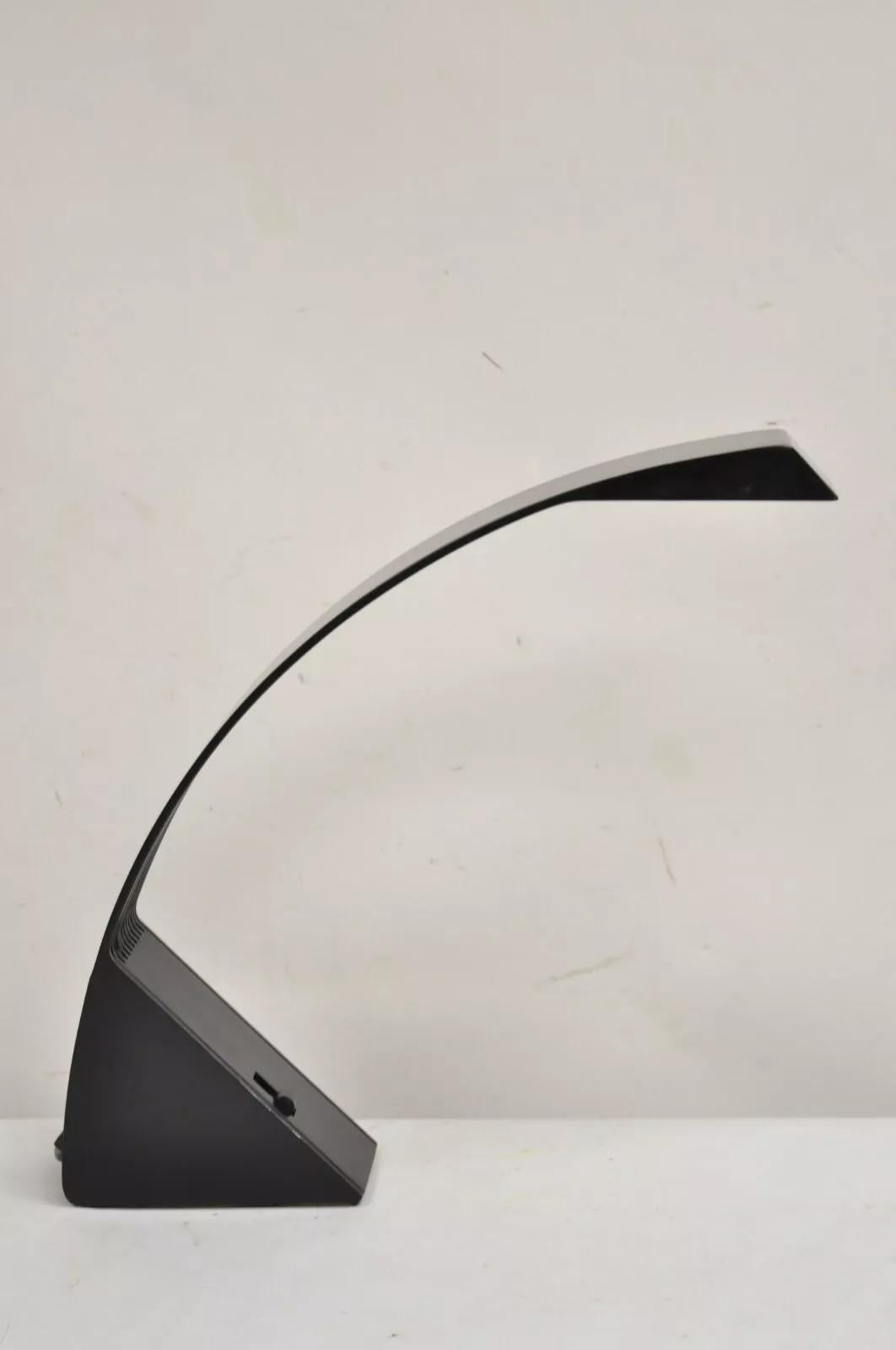 Marco Zotta Arcobaleno Black Desk Lamp for CIL Roma Italy 1970's Italian Modern For Sale 5