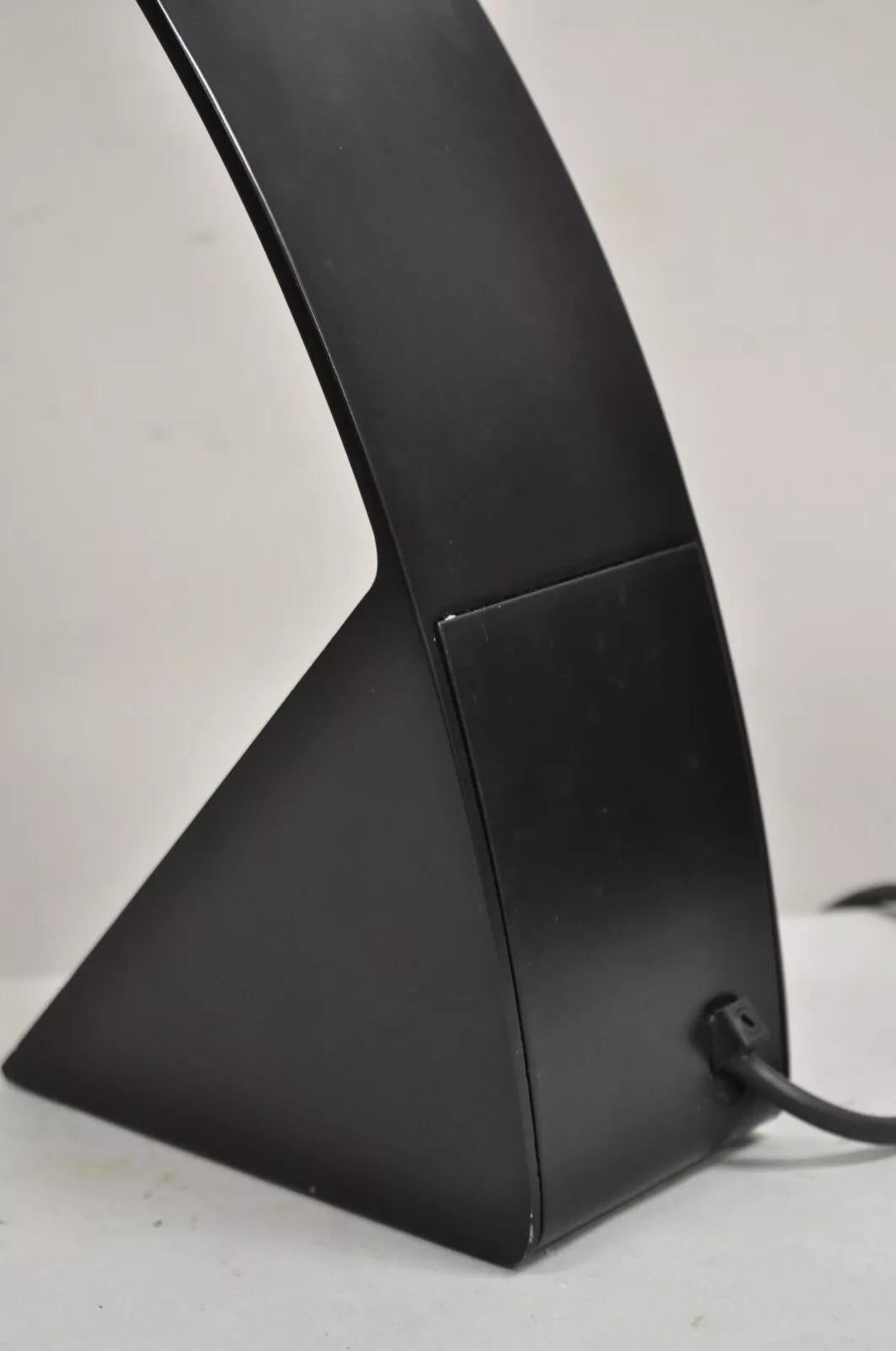 Marco Zotta Arcobaleno Black Desk Lamp for CIL Roma Italy 1970's Italian Modern For Sale 1