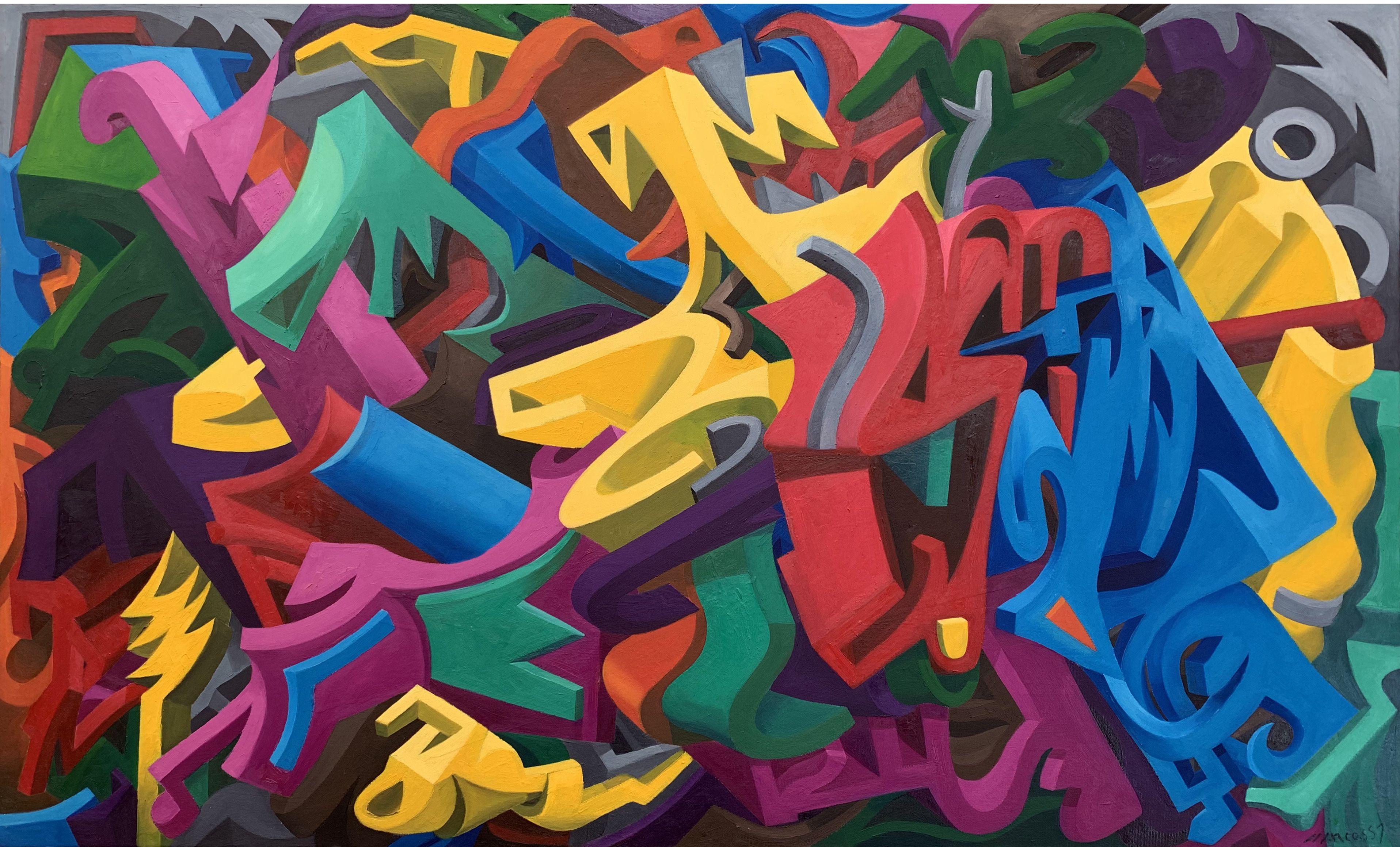 Urban Degrade, Painting, Oil on Canvas