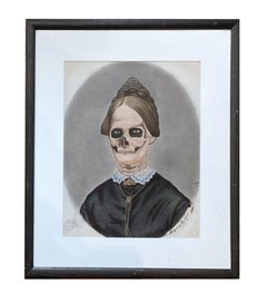 Mrs. Baxter - Antique Painted and Appropriated Photograph