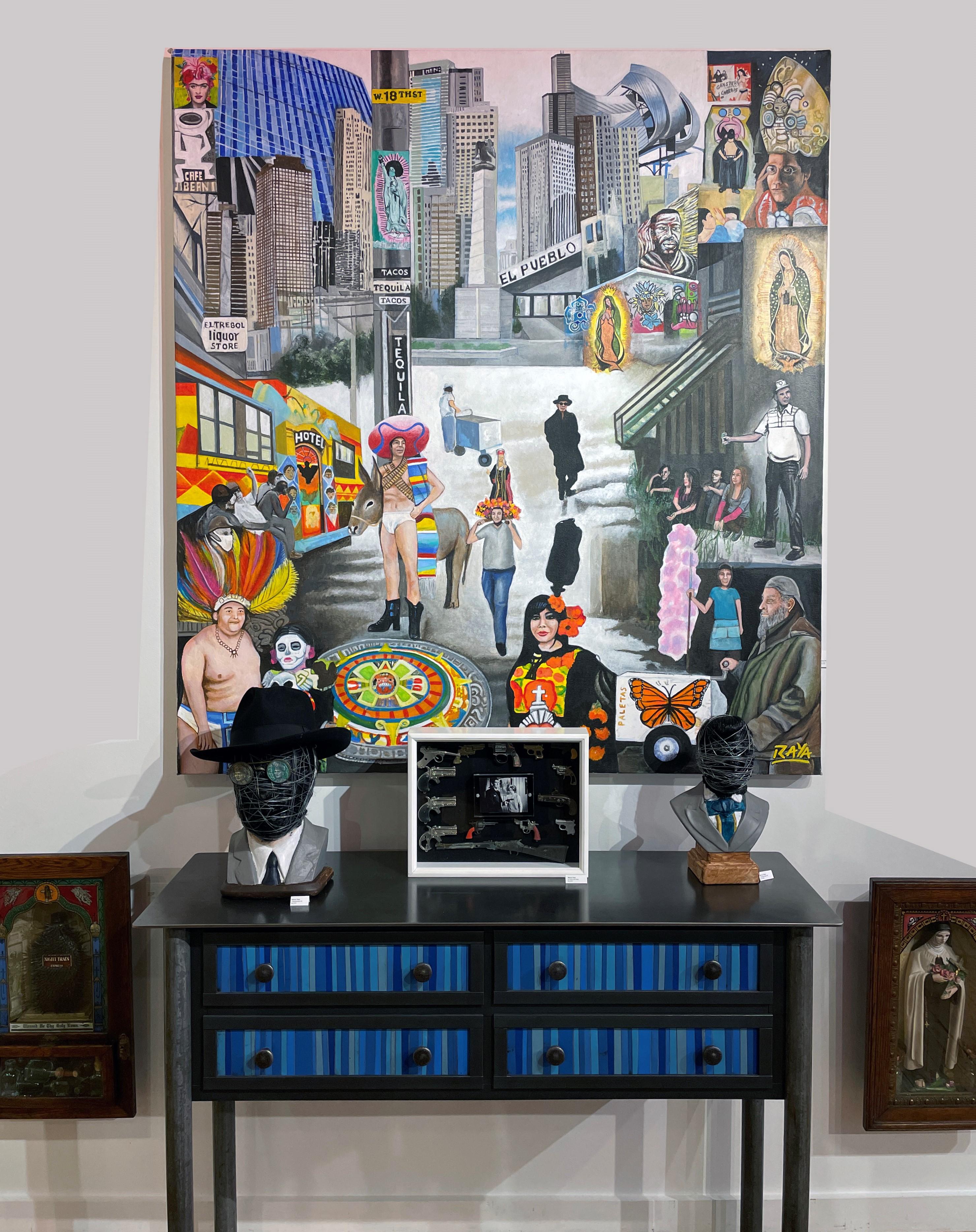 Exit From 18th Street, Surrealist Landscape Painting, Chicago Neighborhoods 2