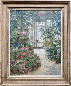 A Royal Greenhouse Interior, Brussels, Marie-Antoinette Marcotte, French Painter