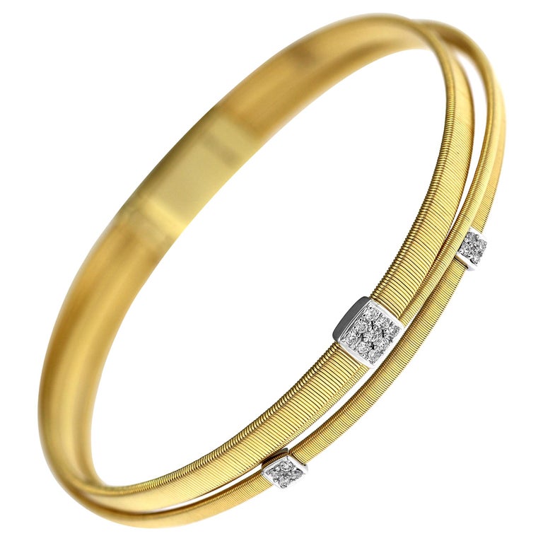 Marco Bicego Masai ThreeStrand Bracelet in 18 Carat Yellow Gold and