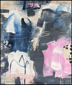 ABSTRACT Peinture L'artiste contemporain britannique Marcus Aitken 2023